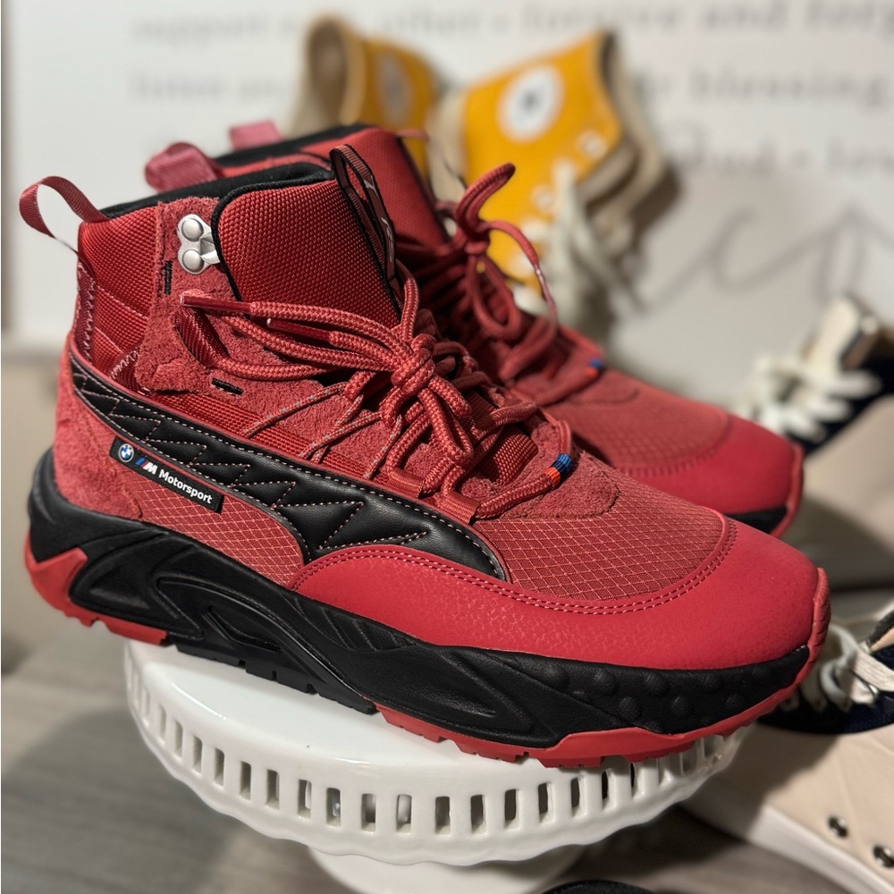 Puma Men's Red and Black Athletic Shoes